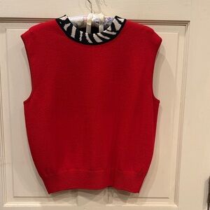 St. John Vibrant Red Top